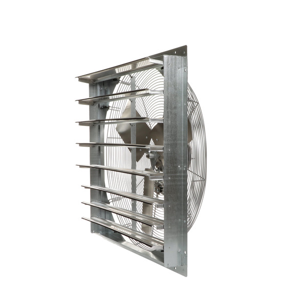 Tpi Industrial Exhaust Fan, 30" TEAO Motor, 120V, With Shutter, 1/4HP, 2-Speed, Gray CE 30-DS
